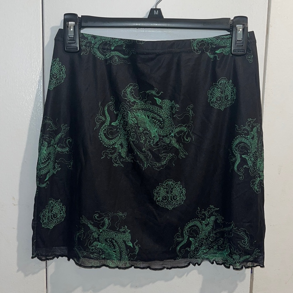 SHEIN Dragon Mesh Skirt M